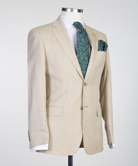 Classic Champagne Two-Piece Fashionable Notched Lapel Men’s Suits