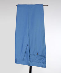 Contemporary Blue Two-Piece Notched Lapel Prom Men’s Suits