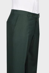 Elegant Dark Green Shawl Lapel Double-Breasted Suit