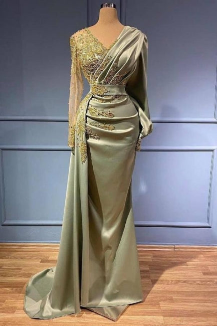 Elegant Evening Dresses with Sleeves Long Prom Evening Dresses