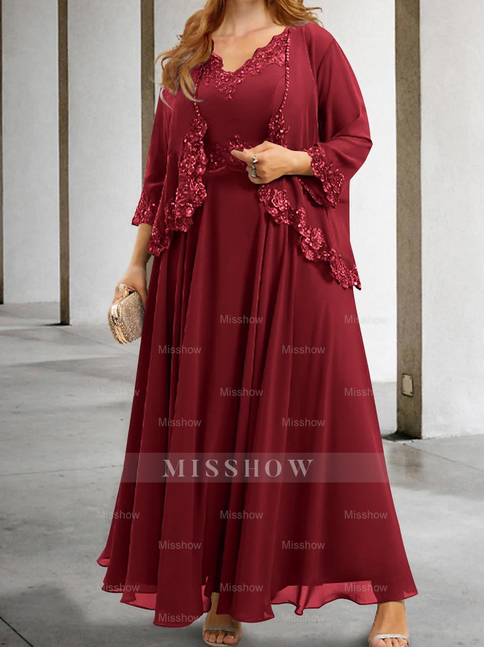 Elegant Mother of the Bride A-Line/Princess Dresses Featuring Applique & Sequins