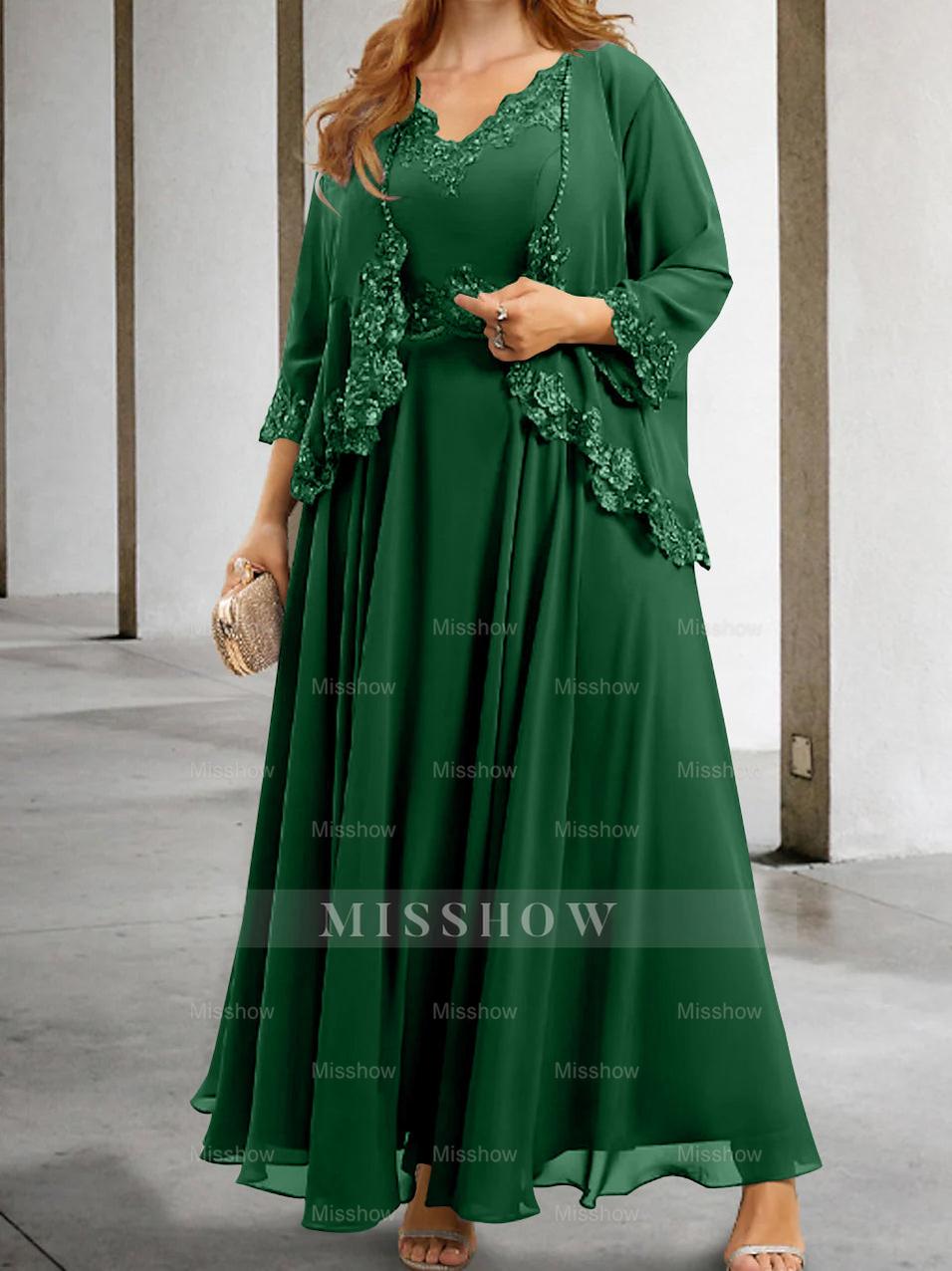 Elegant Mother of the Bride A-Line/Princess Dresses Featuring Applique & Sequins