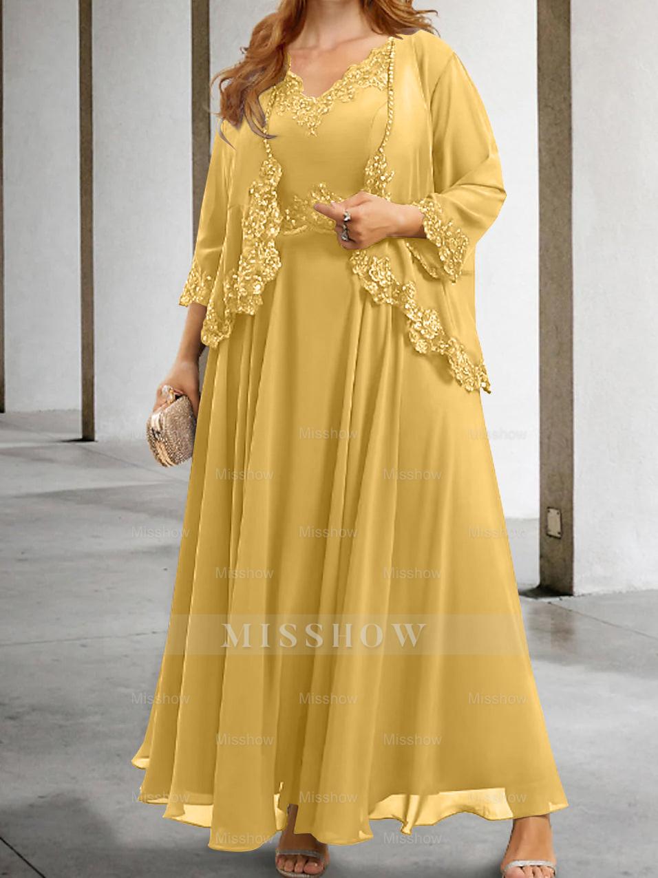 Elegant Mother of the Bride A-Line/Princess Dresses Featuring Applique & Sequins