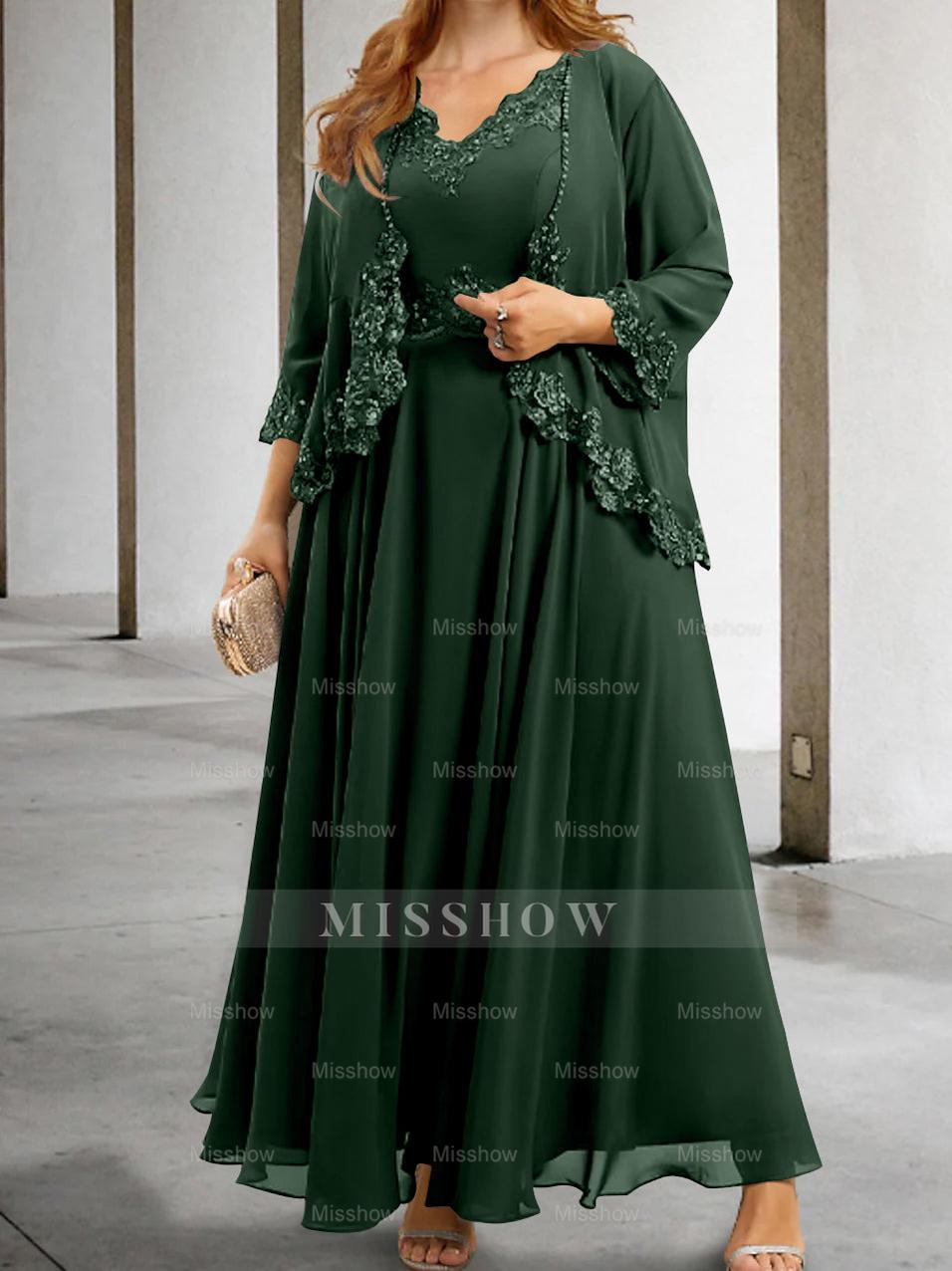 Elegant Mother of the Bride A-Line/Princess Dresses Featuring Applique & Sequins