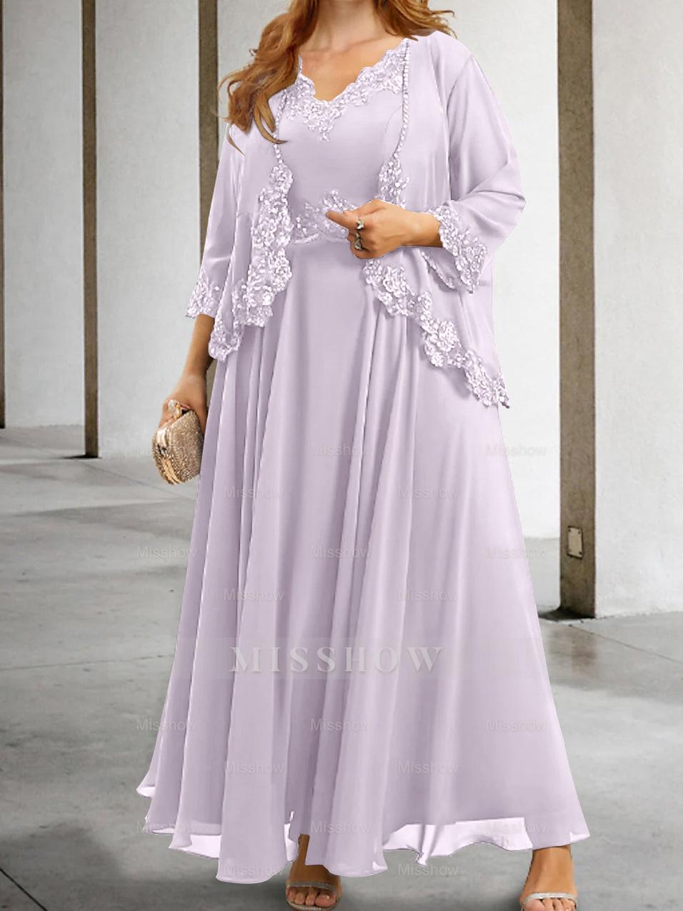 Elegant Mother of the Bride A-Line/Princess Dresses Featuring Applique & Sequins