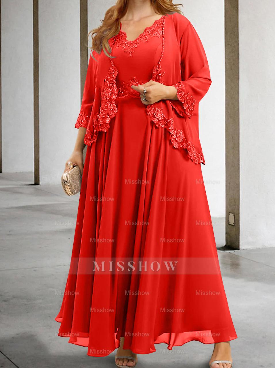 Elegant Mother of the Bride A-Line/Princess Dresses Featuring Applique & Sequins