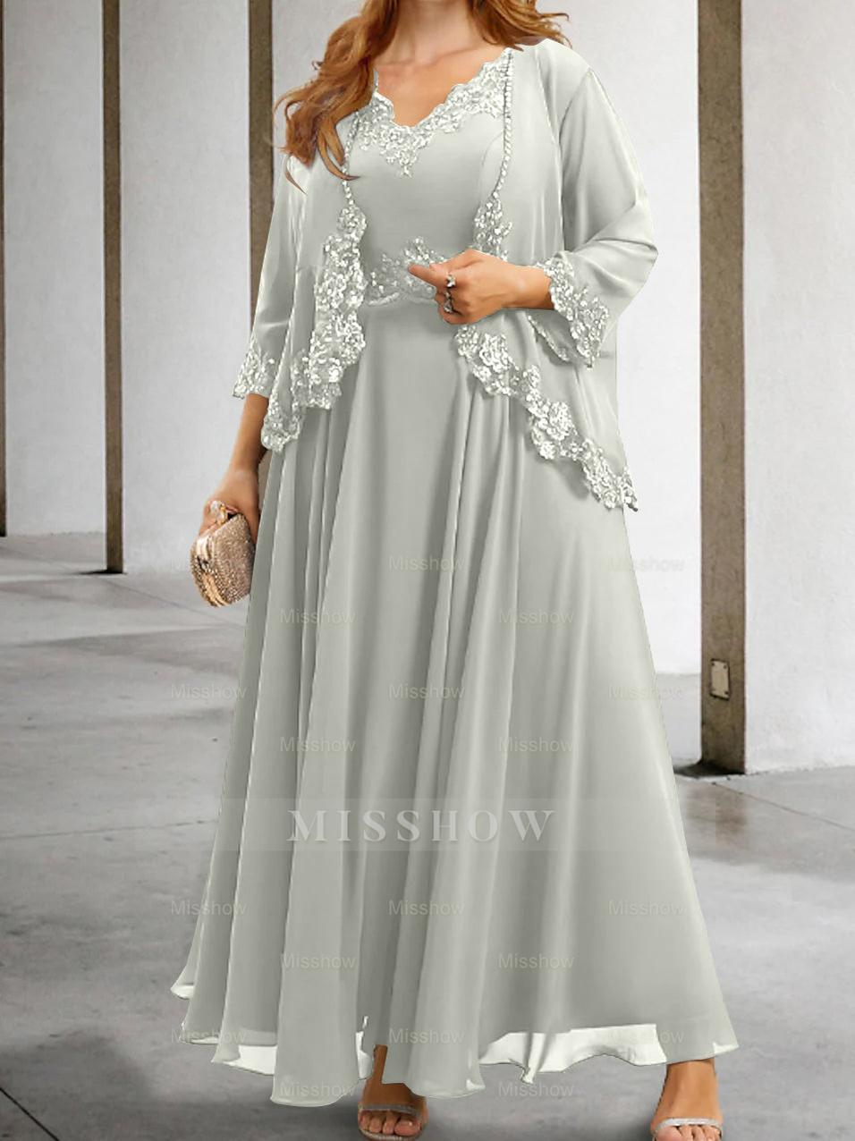 Elegant Mother of the Bride A-Line/Princess Dresses Featuring Applique & Sequins
