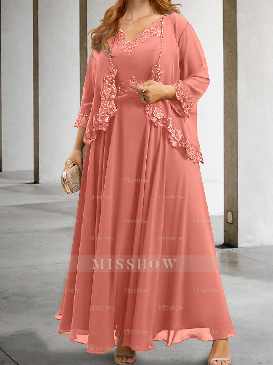 Elegant Mother of the Bride A-Line/Princess Dresses Featuring Applique & Sequins