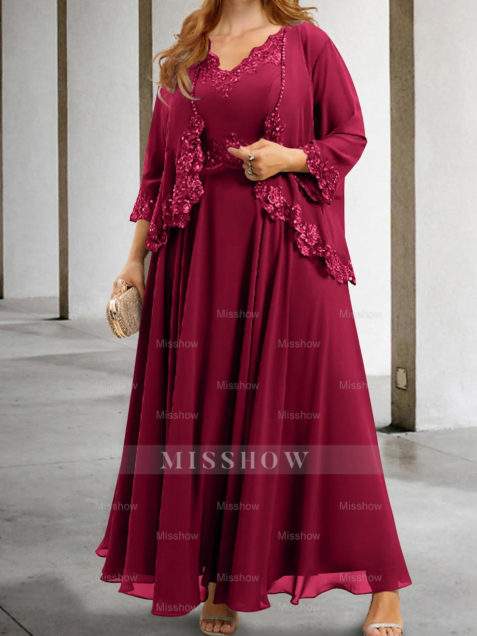 Elegant Mother of the Bride A-Line/Princess Dresses Featuring Applique & Sequins