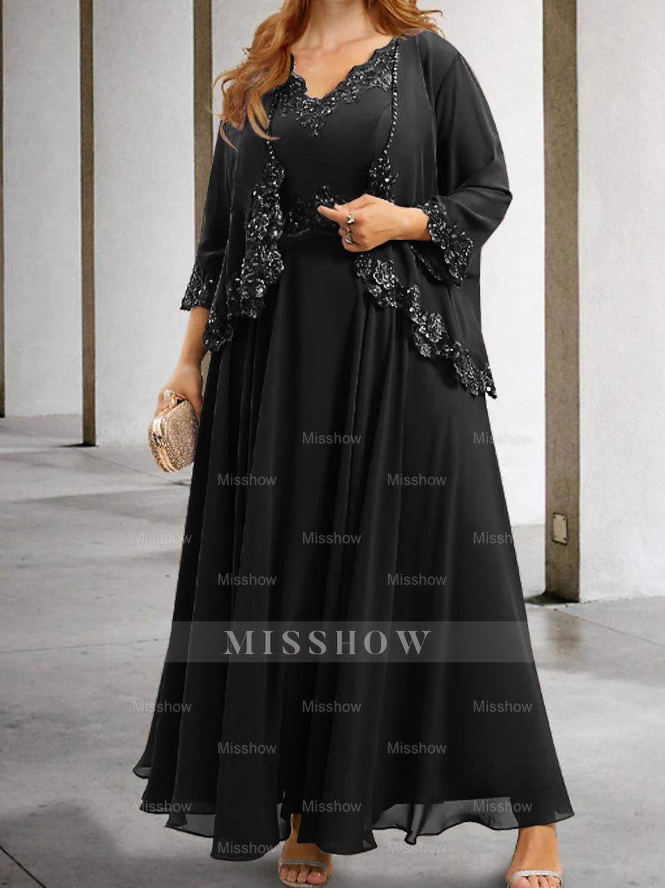 Elegant Mother of the Bride A-Line/Princess Dresses Featuring Applique & Sequins