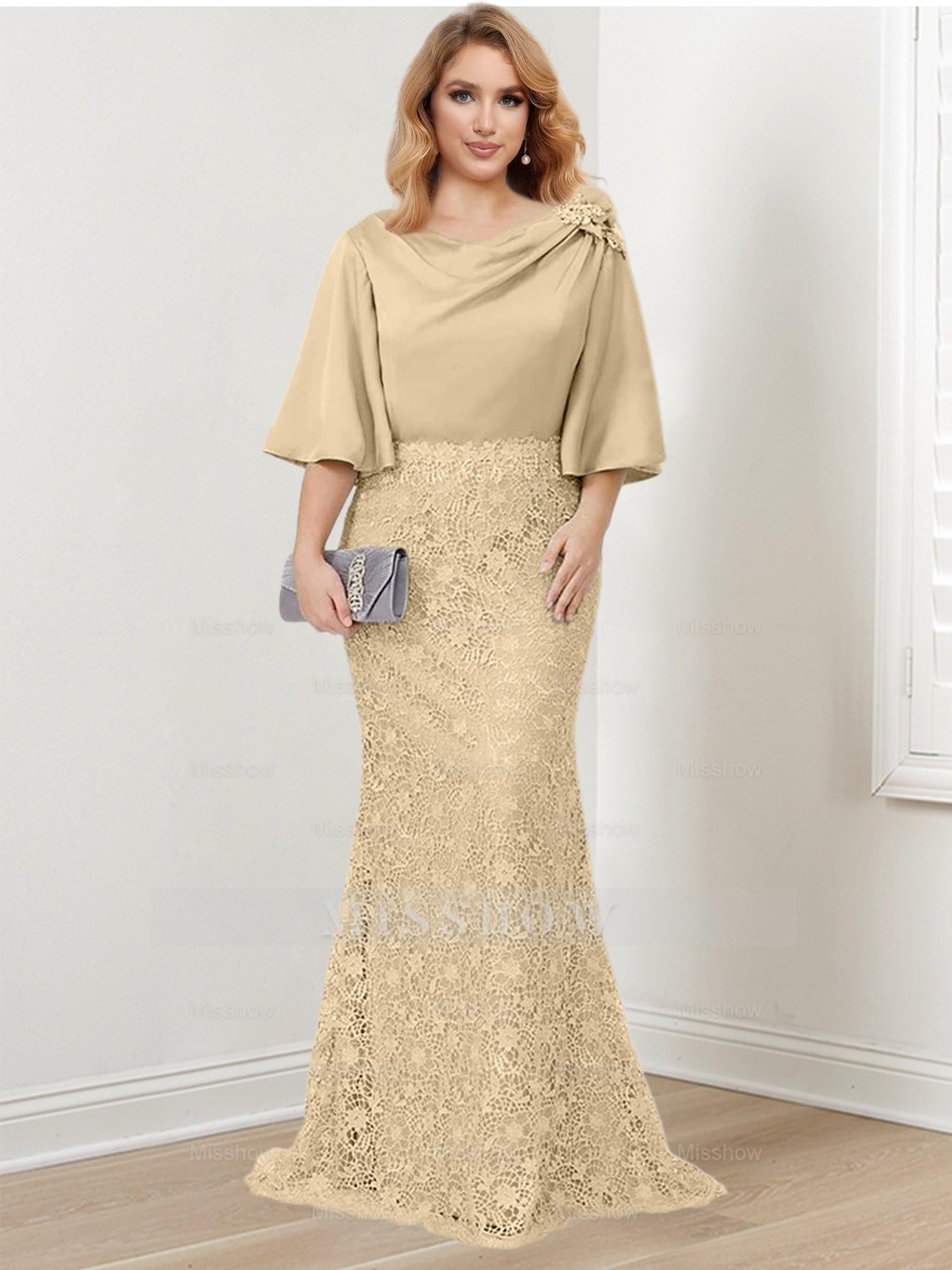Elegant Mother of the Bride Trumpet/Mermaid Dresses Featuring Applique