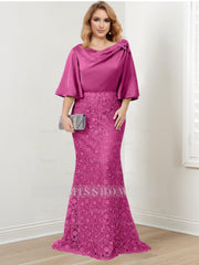 Elegant Mother of the Bride Trumpet/Mermaid Dresses Featuring Applique