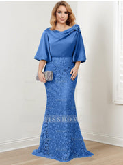 Elegant Mother of the Bride Trumpet/Mermaid Dresses Featuring Applique