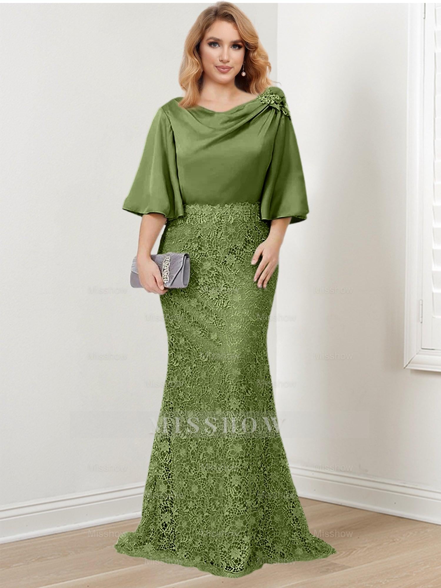 Elegant Mother of the Bride Trumpet/Mermaid Dresses Featuring Applique