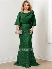 Elegant Mother of the Bride Trumpet/Mermaid Dresses Featuring Applique