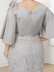 Elegant Mother of the Bride Trumpet/Mermaid Dresses Featuring Applique