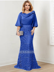Elegant Mother of the Bride Trumpet/Mermaid Dresses Featuring Applique