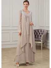 Floor-Length V-Neck A-Line Princess Gown for the Mother of the Bride