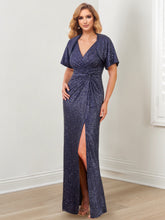Floor-Length V-Neck Sheath/Column Gowns for the Mother of the Bride