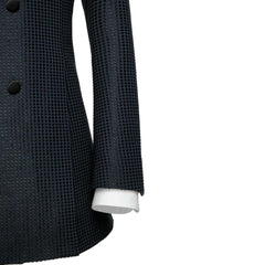 Formal Black Peaked Lapel Double-Breasted Evening Wear