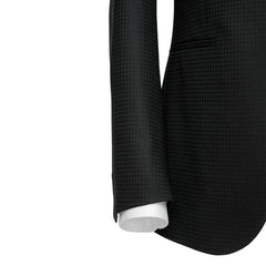 Formal Black Shawl Lapel Three-Piece Suit for Weddings