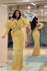 Formal Dress Purple Bubble Sleeves Long Strapless Sequins Beading