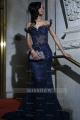 Gorgeous Black Mermaid Sleeveless Lace Beaded Long Prom Dress