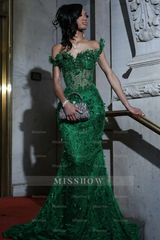 Gorgeous Black Mermaid Sleeveless Lace Beaded Long Prom Dress