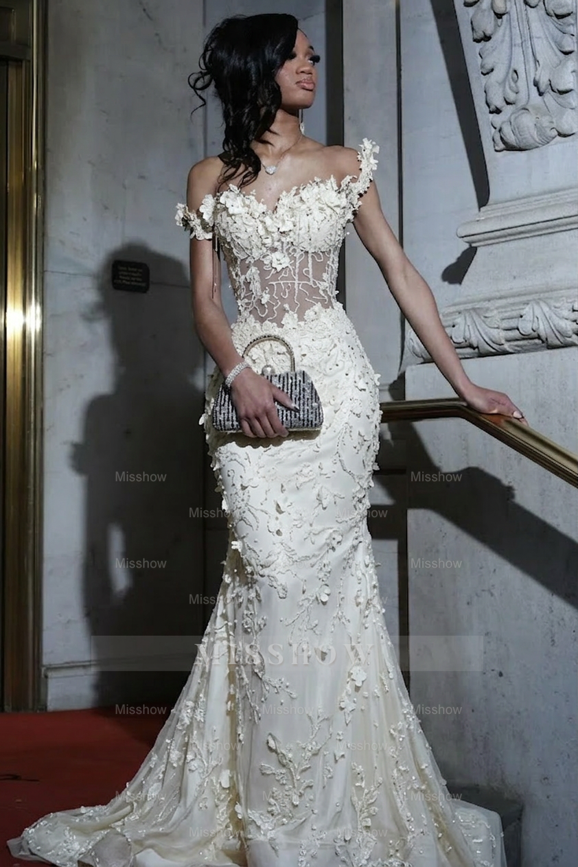 Gorgeous Black Mermaid Sleeveless Lace Beaded Long Prom Dress