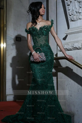 Gorgeous Black Mermaid Sleeveless Lace Beaded Long Prom Dress