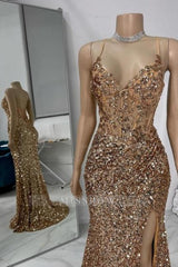Gorgeous Column Tulle Spaghetti Straps Sleeveless Prom Evening Dresses With Rhinestone
