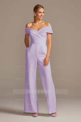Graceful White Off-the-Shoulder Sleeveless Strapless Long Jump Suit