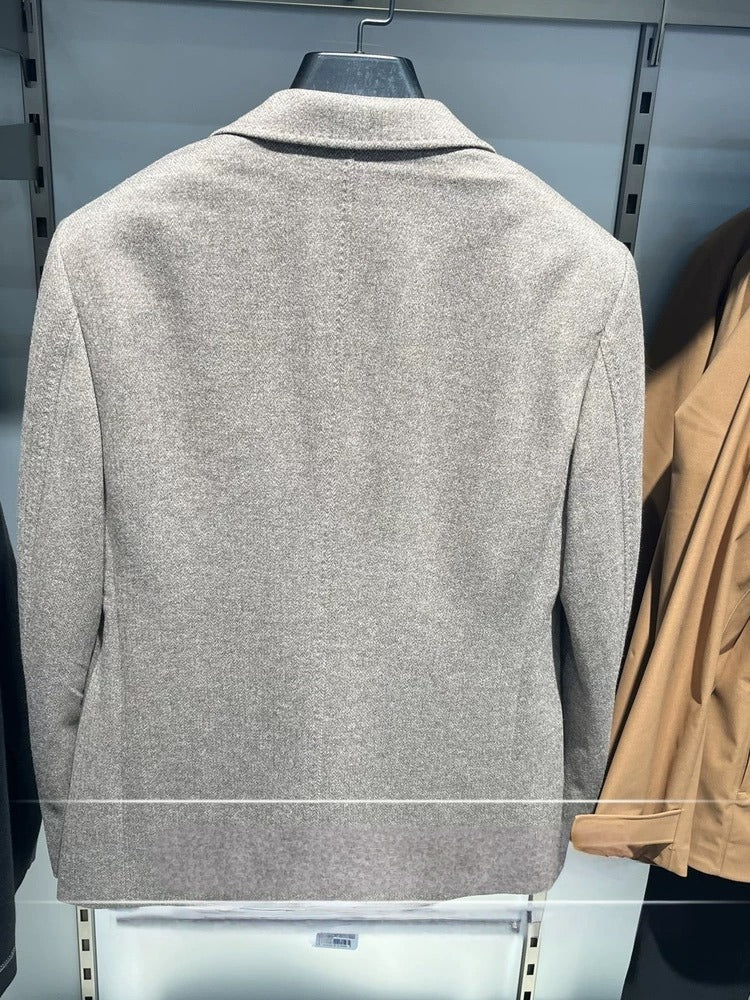 Handsome Gray Notched Lapel Wedding Attire