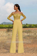 High-Grade White Embroidery Extraordinary Waist Slim Fit Party Jump Suit