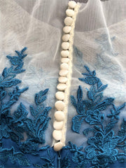 A Line Princess Jewel Neck 3 4 Length Sleeves Floor Length Mother Of The Bride Jumpsuits With Applique