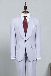 Ivan Fashionable Blue Two Pieces Custom Wedding Suit for Grooms