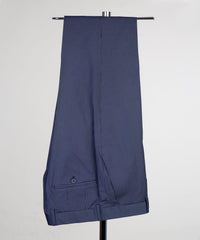 Latest Navy Striped Notched Lapel Three-Piece Men’s Suits