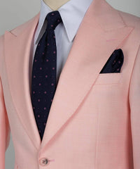 Latest Pink Three-Piece Slim Fit Fashionable Men’s Suit