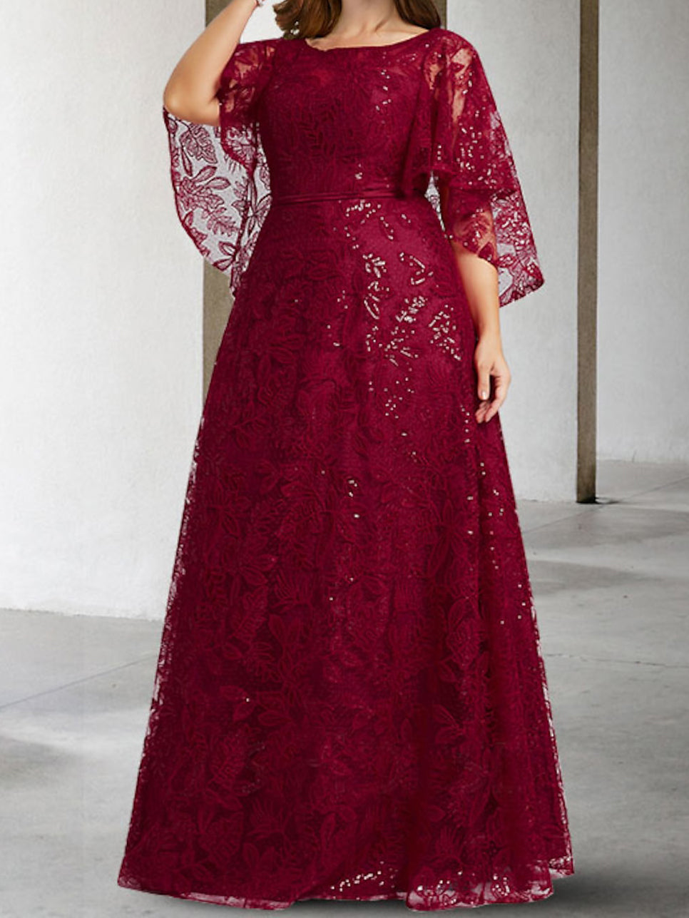 A Line Princess Mother Of The Bride Dresses With Applique Sequins