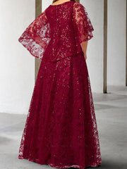 A Line Princess Mother Of The Bride Dresses With Applique Sequins