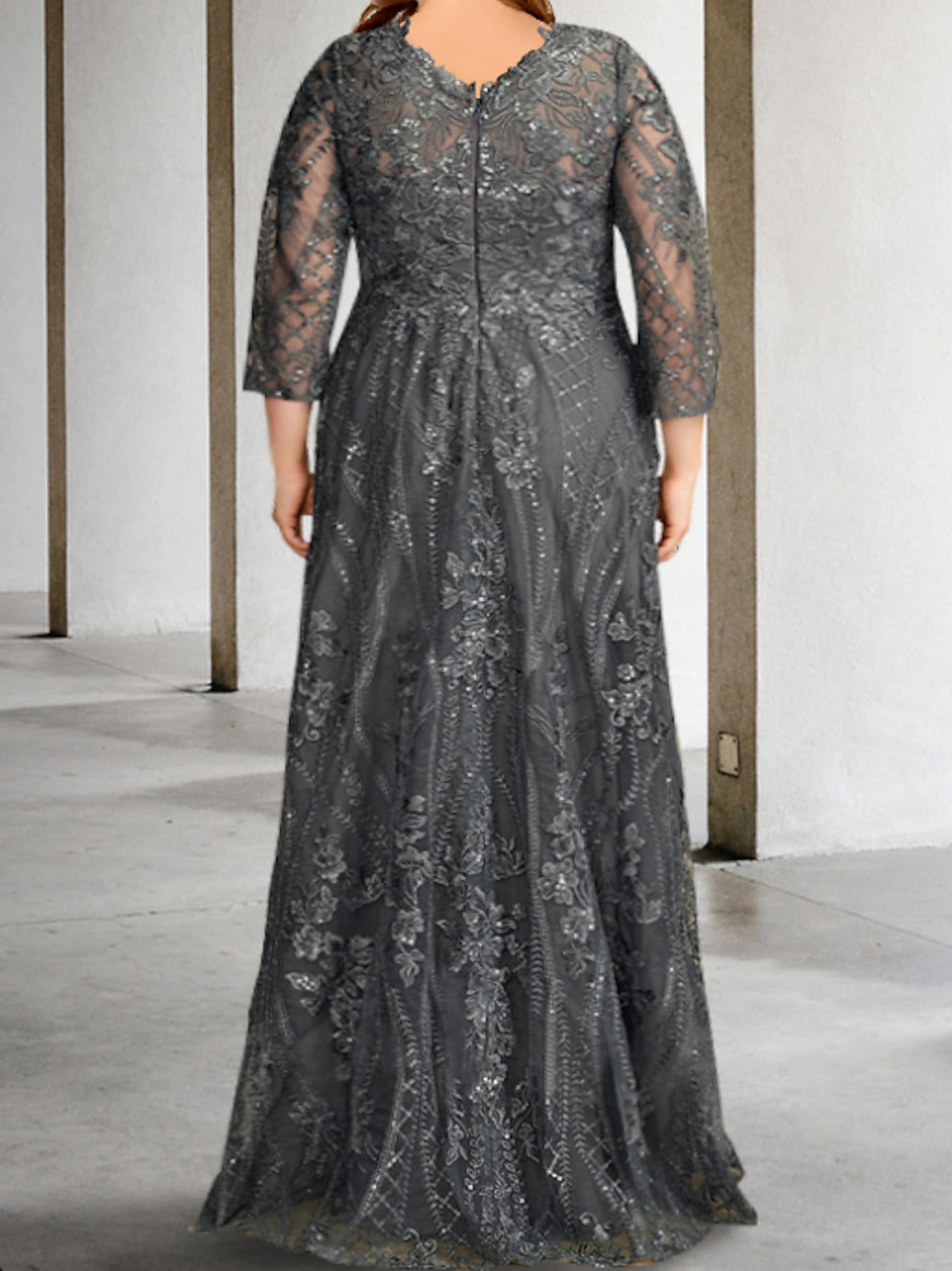 A Line Princess Long Sleeves Mother Of The Bride Dresses With Applique