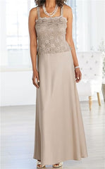 Sheath Column Spaghetti Straps Floor Length Mother Of The Bride Dresses