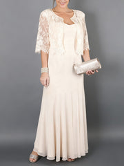 A Line Princess Scoop Sleeveless Mother Of The Bride Dresses With Lace Pleats