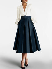 A Line Princess V Neck Long Sleeves Mother Of The Bride Dresses With Belt
