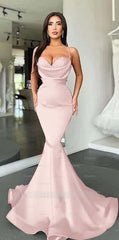 Mermaid Red Spaghetti Strap Sleeveless Sweetheart Formal Dress With Sequins