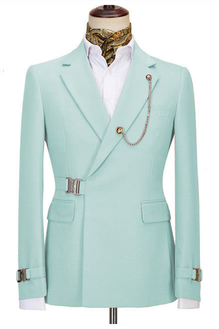 Mint Green New Arrival Notched Lapel Two Pieces Business Men’s Suits