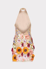 Misshow Halter Sleeveless Pink Party Dress with Appliques