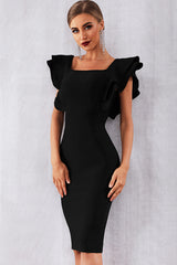 Misshow Little Black Bodycon Dress