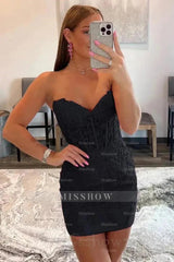 Misshow Mint Lace Sweetheart Tight Short Homecoming Dress/Mini Dress