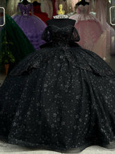 Misshow Off-Shoulder Ball Gown with Floral Appliques Beaded Bow & Tiered Tulle Skirt Perfect for Quinceanera or Sweet 16